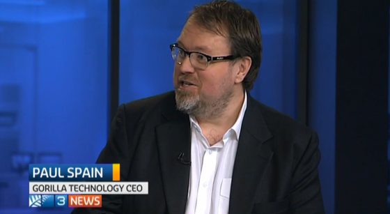 Paul Spain interviewed on 3 News as Gorilla Technology CEO